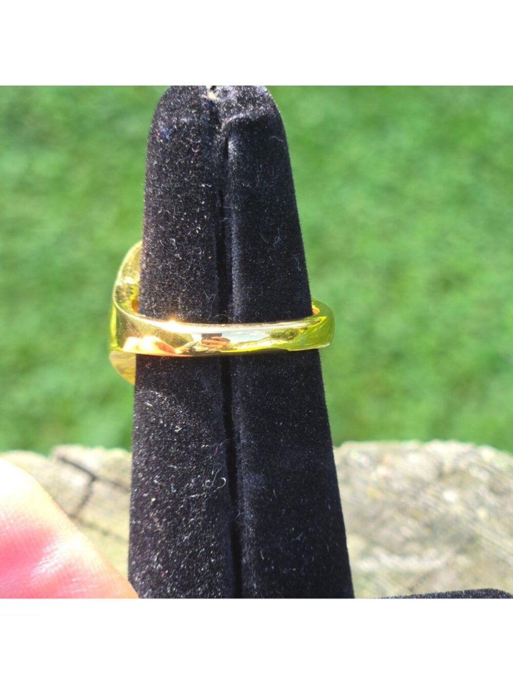 Vintage KJL Cocktail Ring Kenneth Jay Lane Gold Pave Rhinestone Dome signed bold - Picture 11 of 15